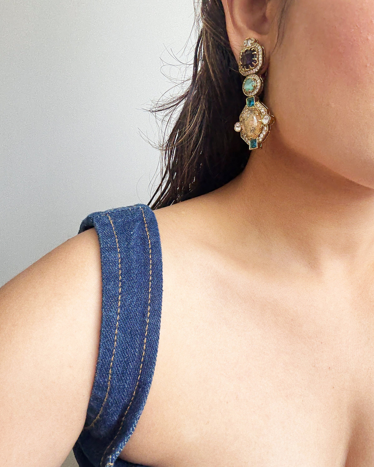 Bahar Multi-Stone Drops