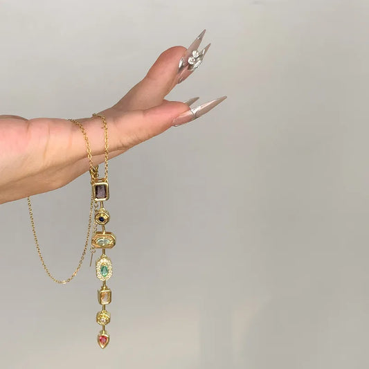 Seven Stone Journey Necklace