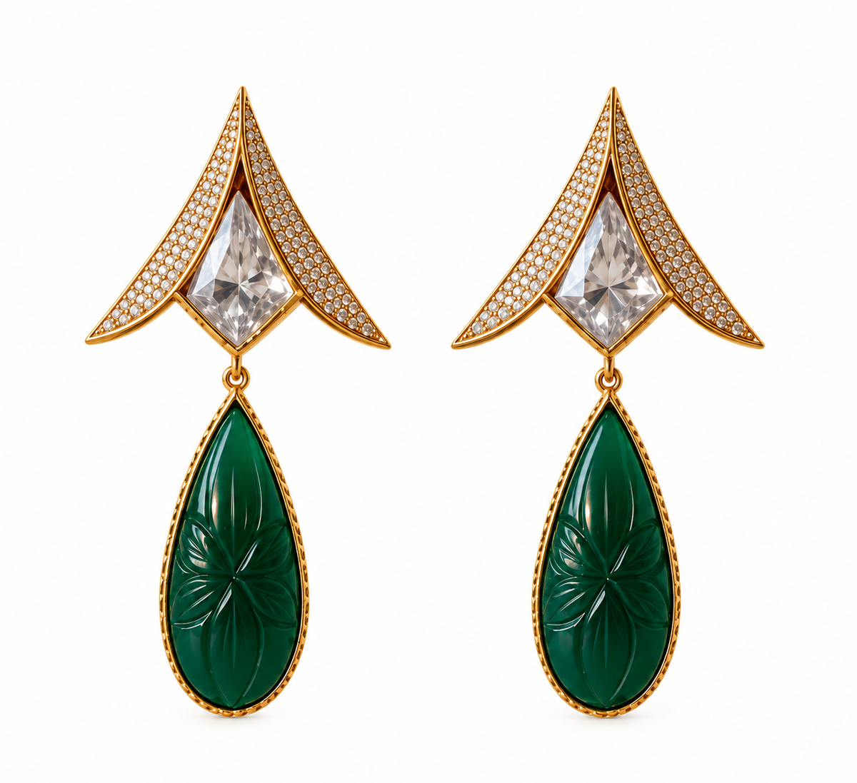 Emerald Veil Drops