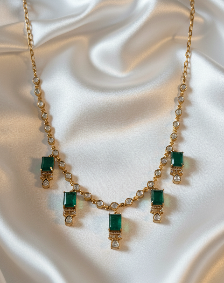 Panna Darbari Necklace Set
