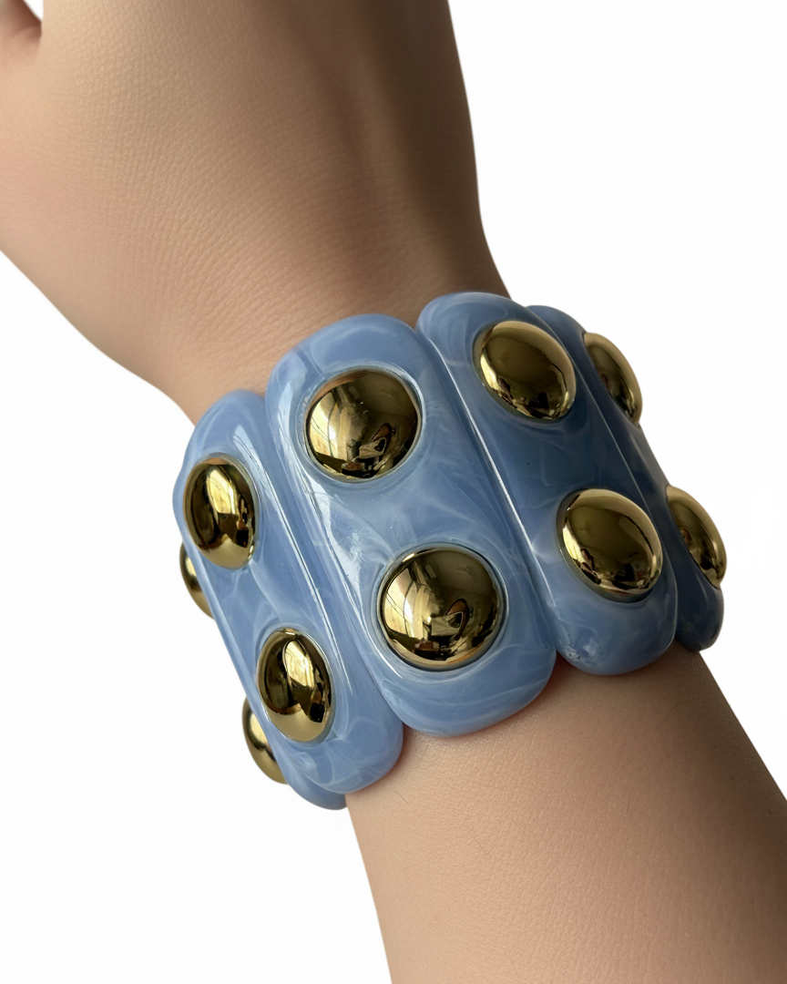 Chunky Gold Dot Cuff