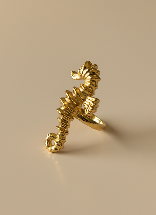 Seahorse Serenity Ring