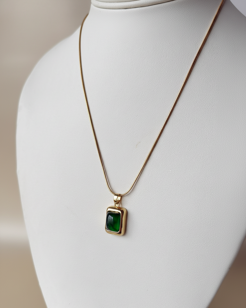 Deep Emerald Necklace