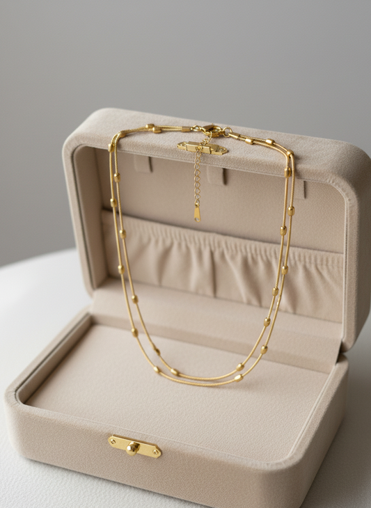 Silk & Satellite Chain Necklace