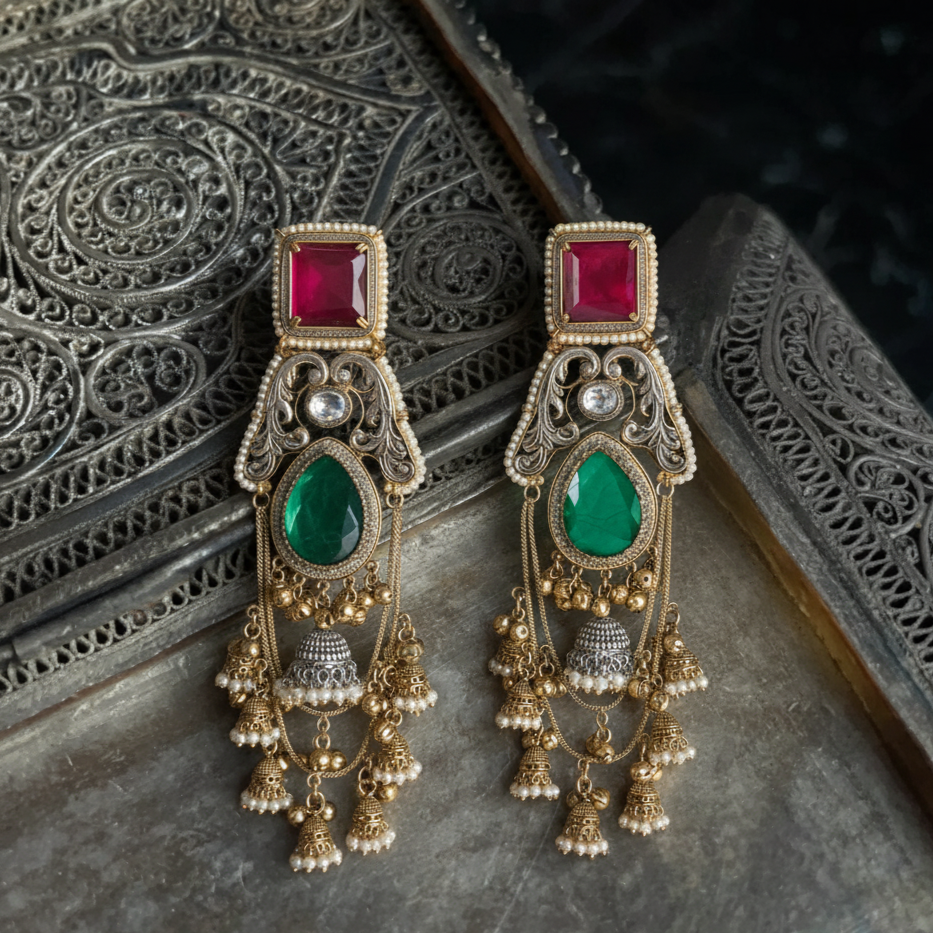 Gulnaar Kashmiri Earrings