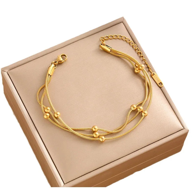 Hazel triple layer bracelet