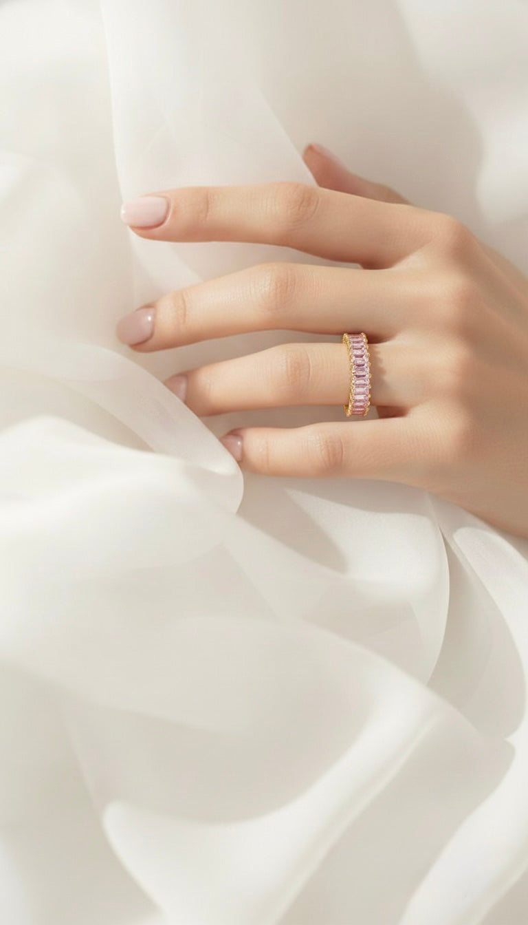 Jade Baguette Ring