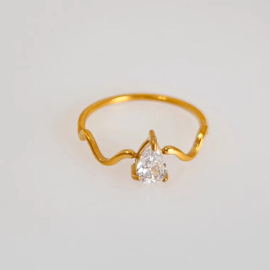 Jade Teardrop Ring