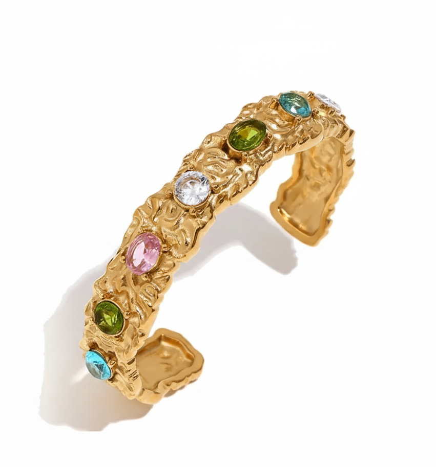 Molten Gemstone Cuff