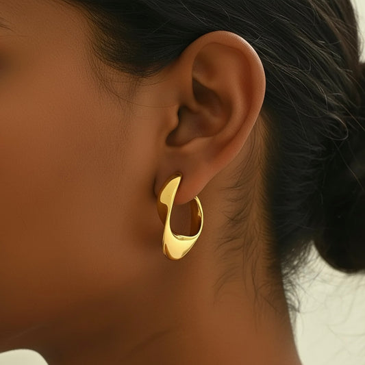Sarah Gold Hoops