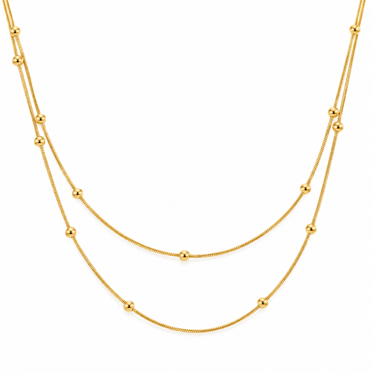 Silk & Satellite Chain Necklace