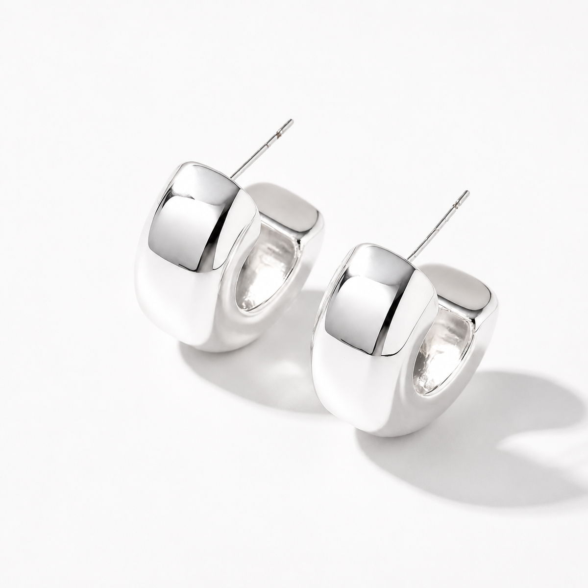 Yara Silver Hoops