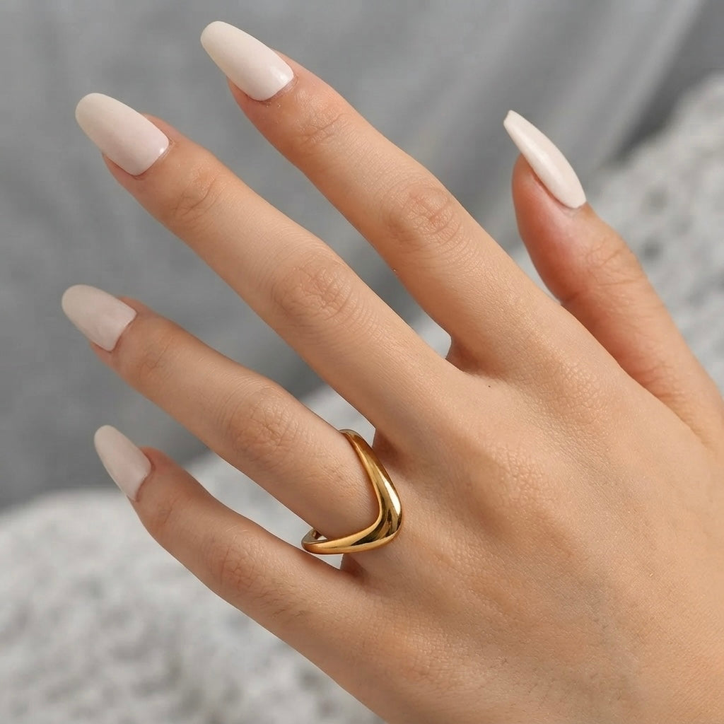 Zoe Chevron Ring