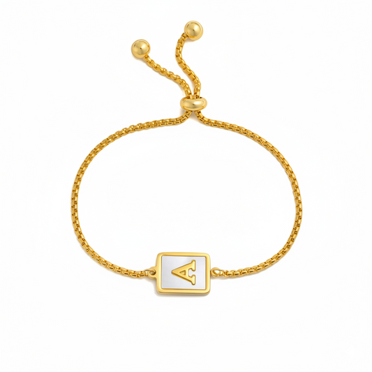 Shell Initial Bracelet