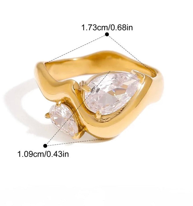 Amy Double Stone Ring