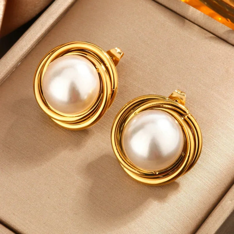 Aurelia Pearl Studs