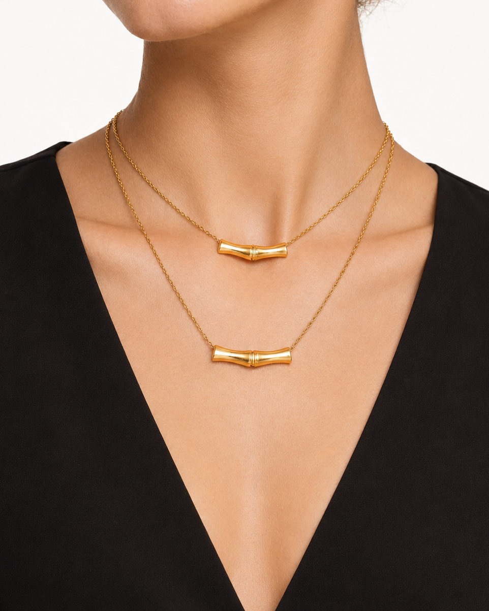 Bamboo Layered Necklace