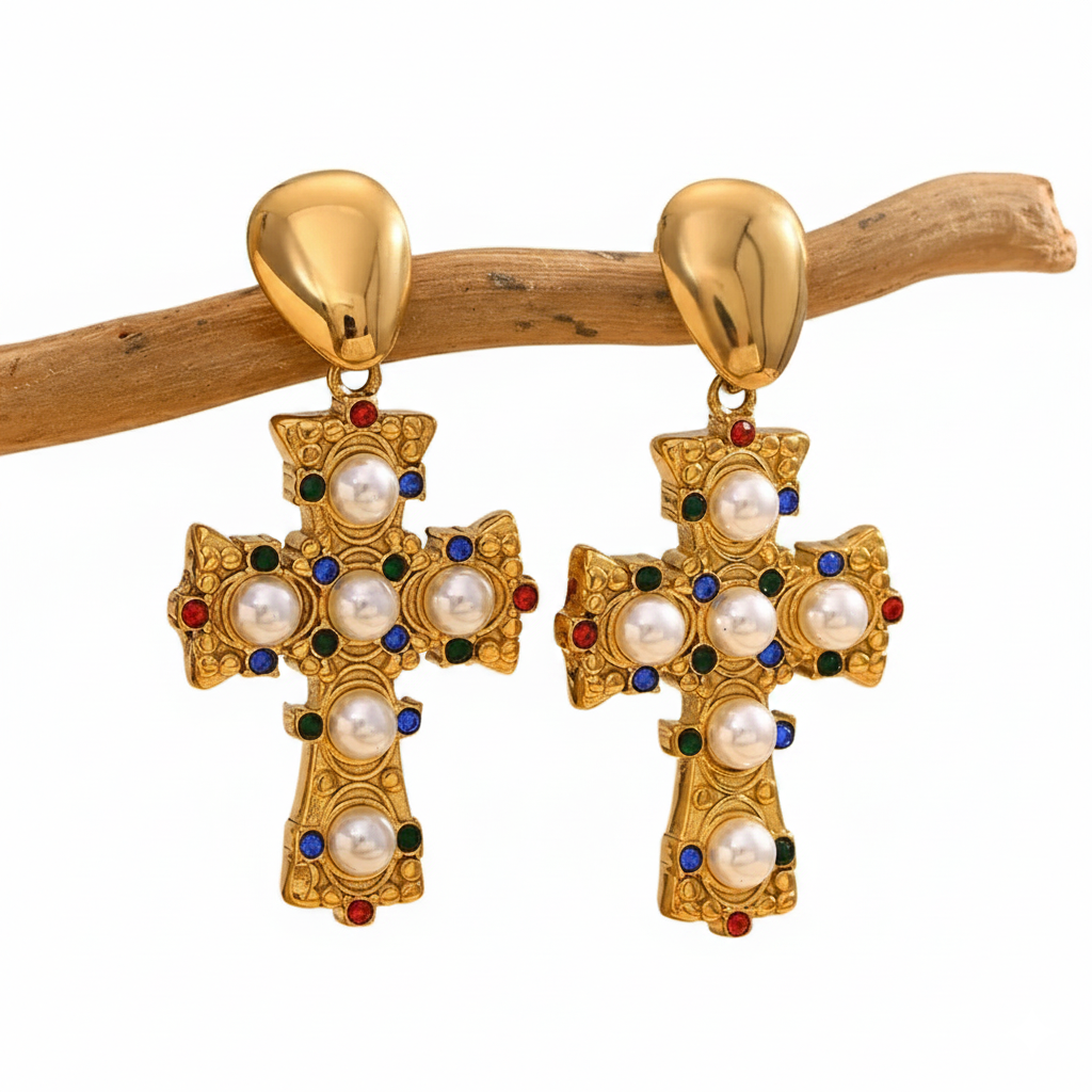 Beatrice Byzantine Earrings