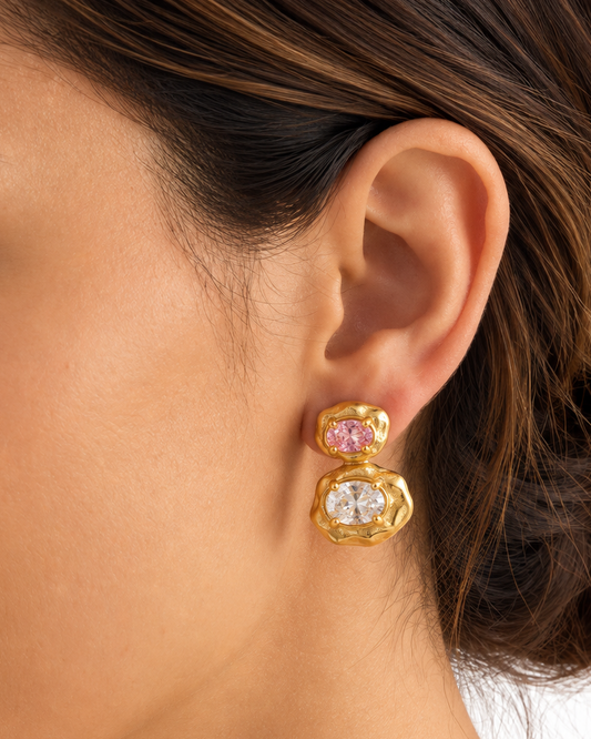 Blush Rosalie Dual Studs