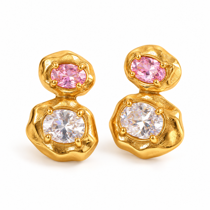 Blush Rosalie Dual Studs