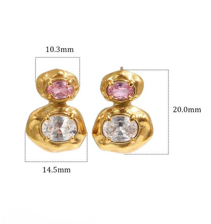 Blush Rosalie Dual Studs