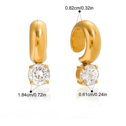 Chloe Solitaire Ear Cuffs