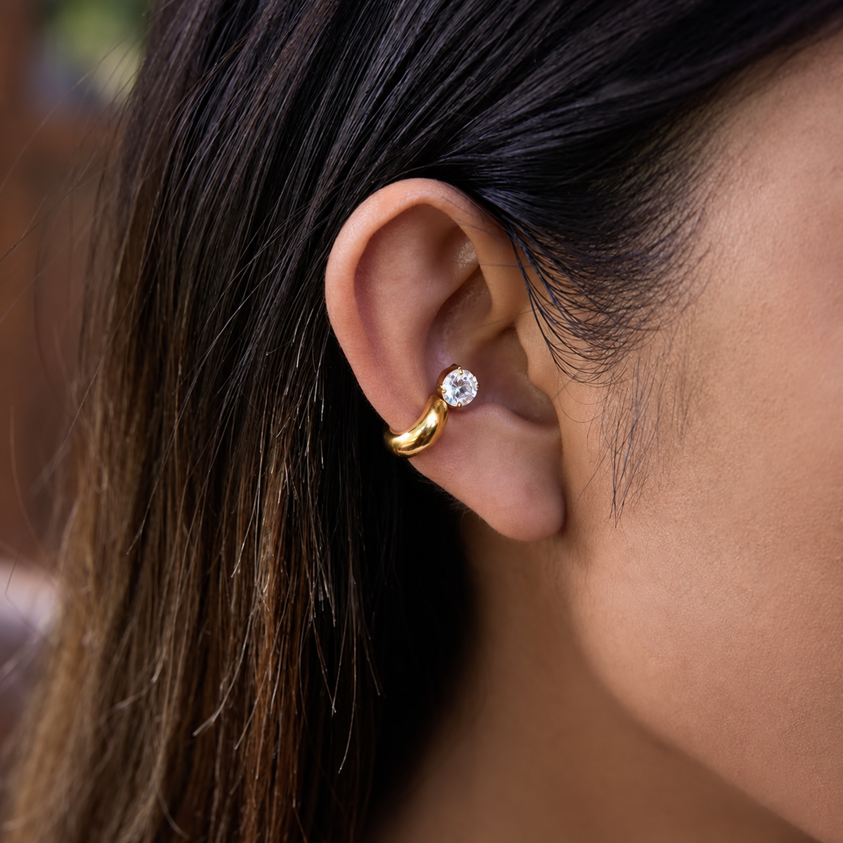 Chloe Solitaire Ear Cuffs