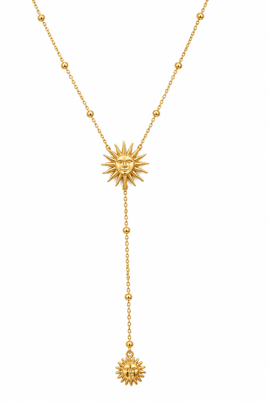 Clara Sunburst Y-Necklace