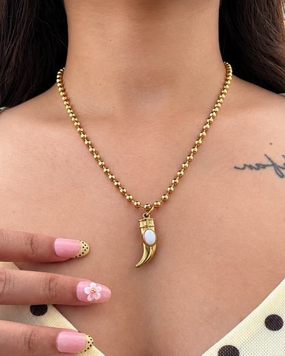 Coral Tusk Necklace