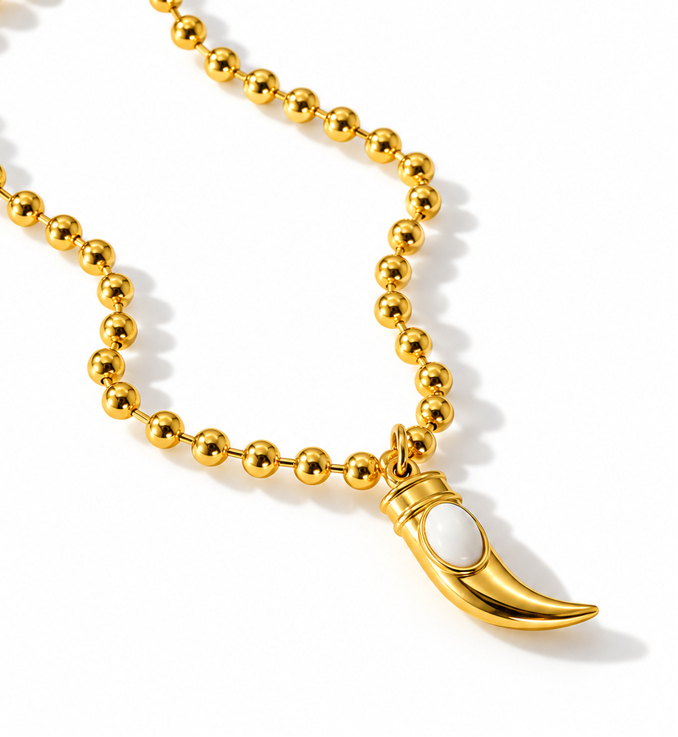 Coral Tusk Necklace