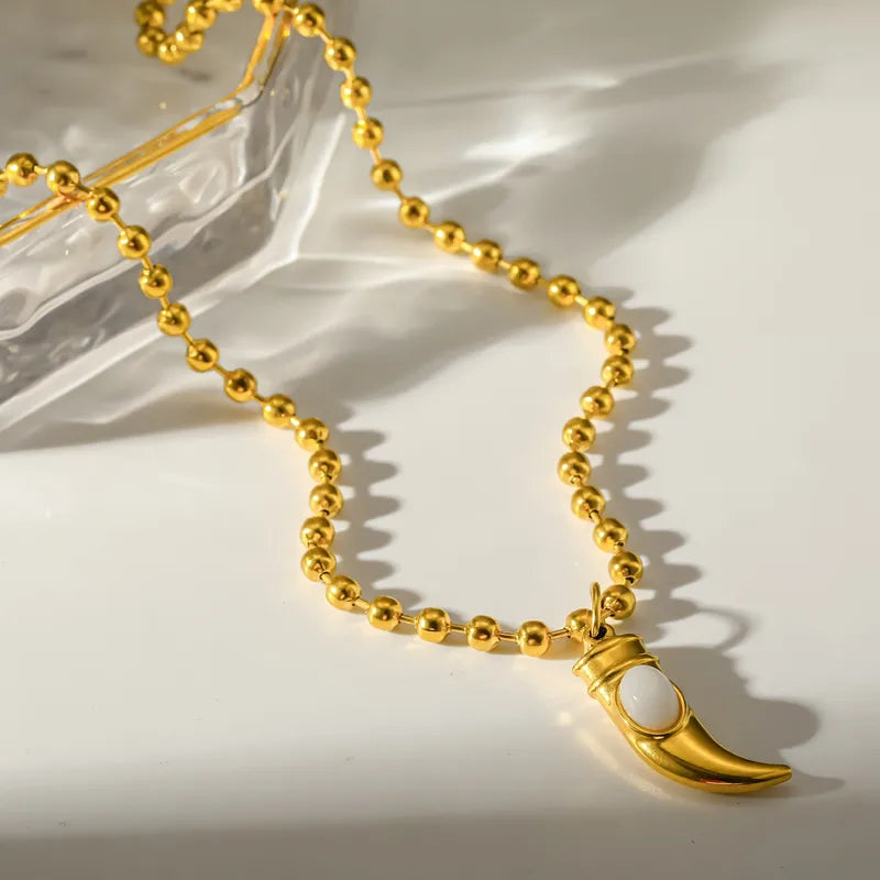 Coral Tusk Necklace