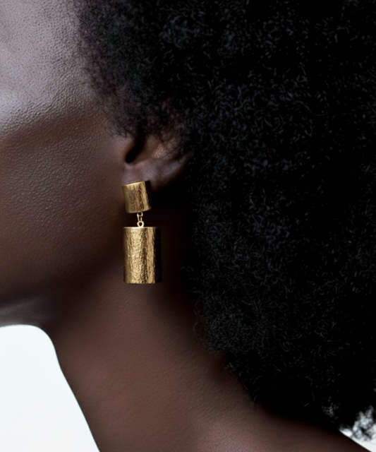 Cylinder Drop Earrings