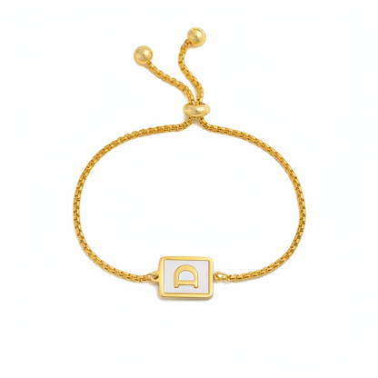 Shell Initial Bracelet (A to Z)