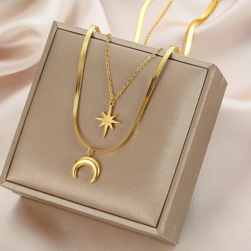 Ella Eclipse Layered Necklace