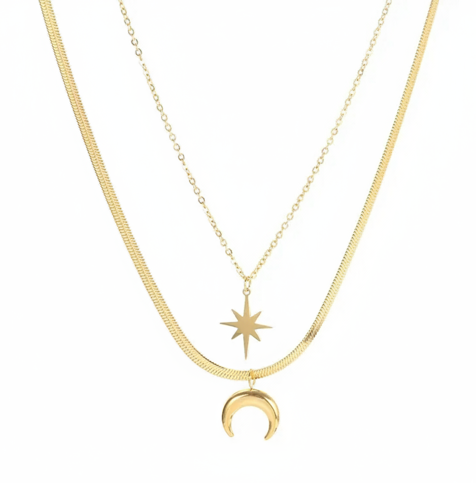 Ella Eclipse Layered Necklace
