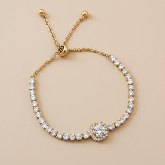 Ella Halo Tennis Bracelet