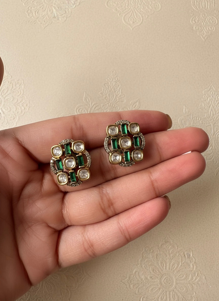 Emerald Jaali Choker Set