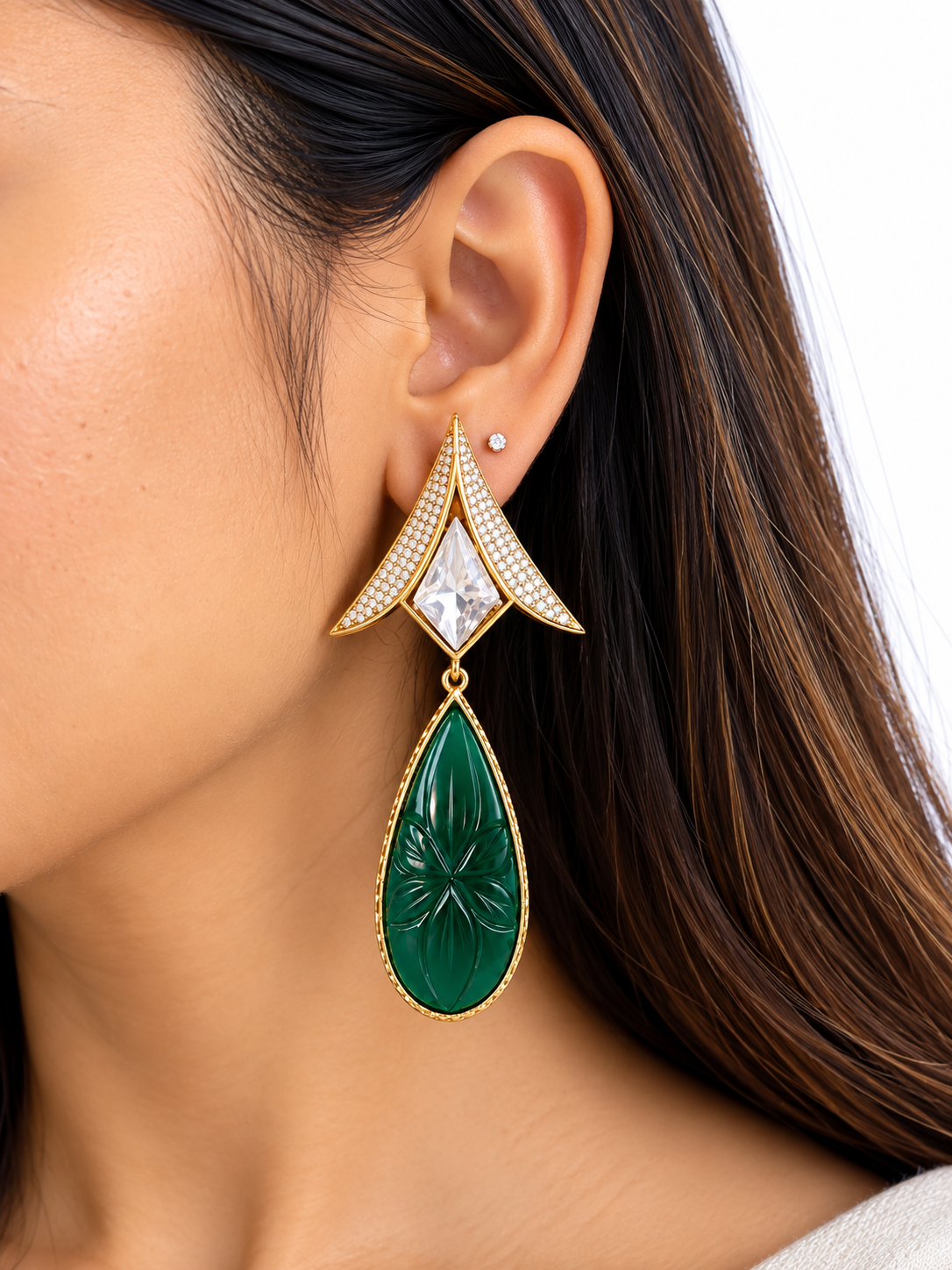 Emerald Veil Drops