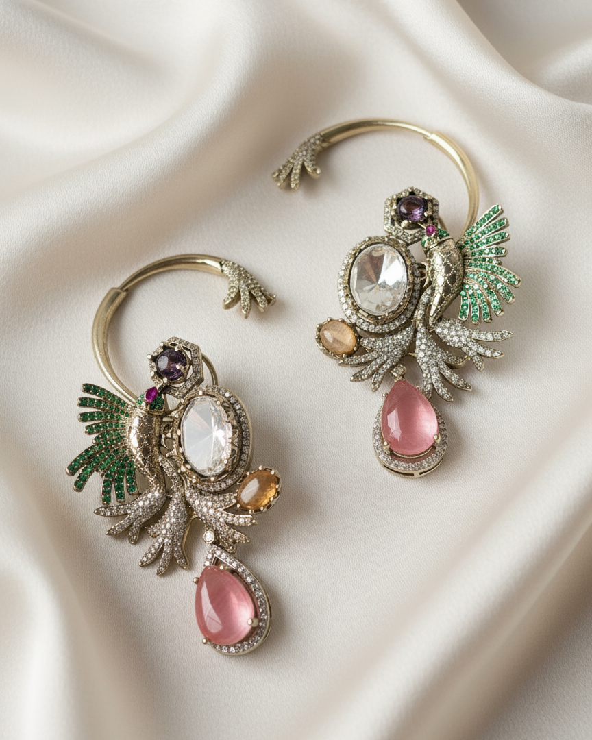 Ornate Bloom Ear Climbers