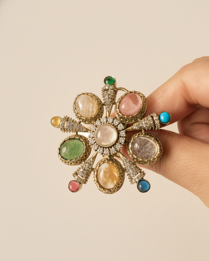 Pankhuri Multi-Stone Studs