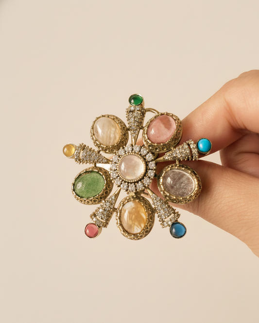 Pankhuri Multi-Stone Studs