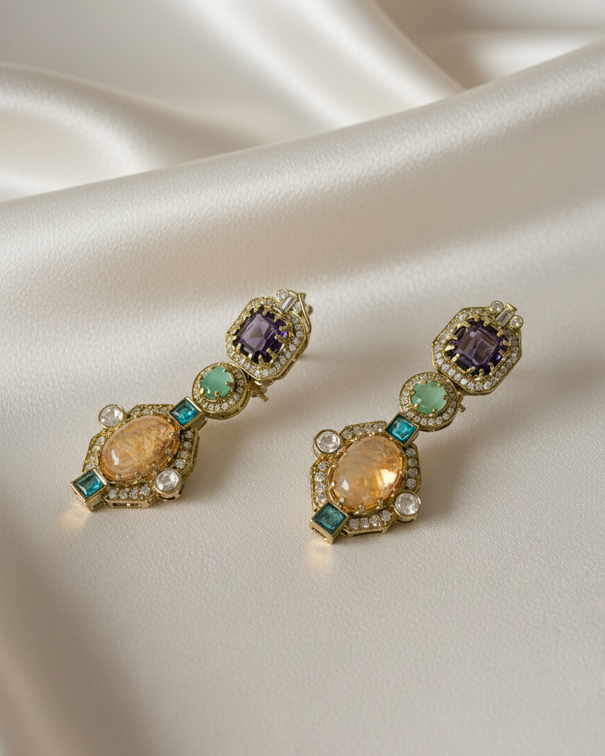 Amethyst Sunrise Dangles