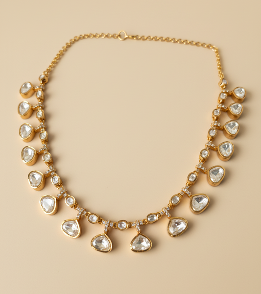 Polki Dewdrops Necklace Set