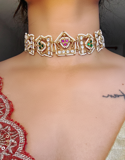 Jauhari Moti Choker Set