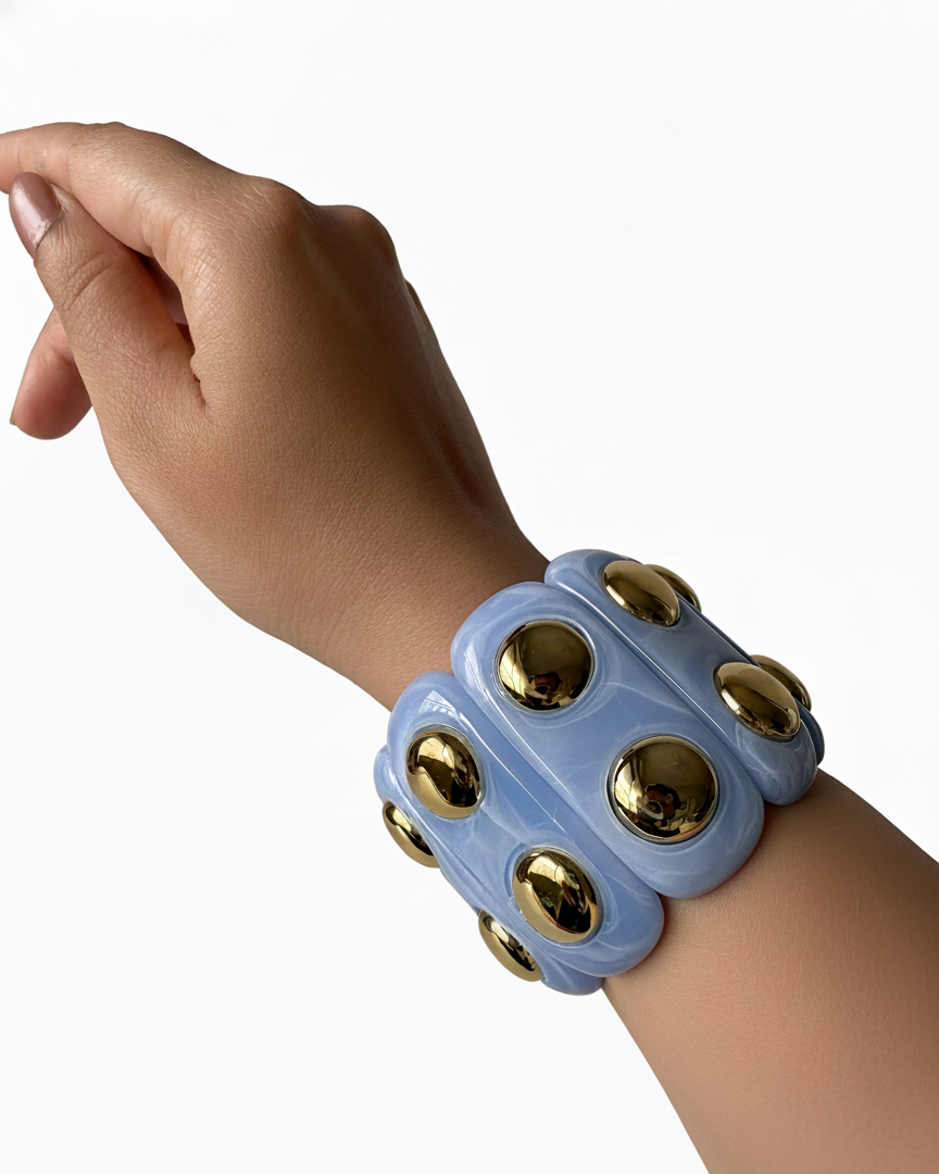 Chunky Gold Dot Cuff