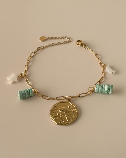Earth & Sky Medallion Bracelet
