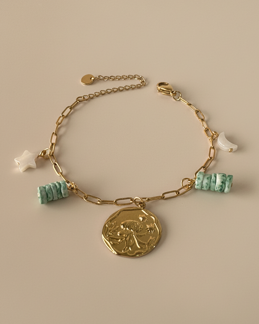 Earth & Sky Medallion Bracelet