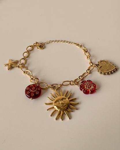 Golden Helios Chain Bracelet