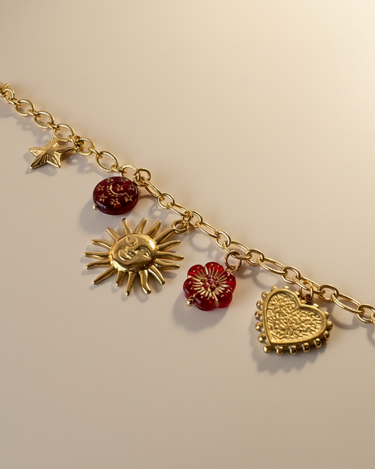 Golden Helios Chain Bracelet