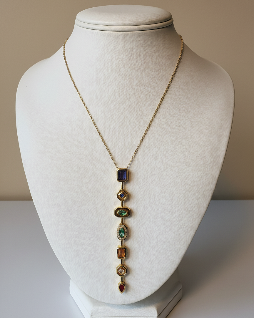 Seven Stone Journey Necklace